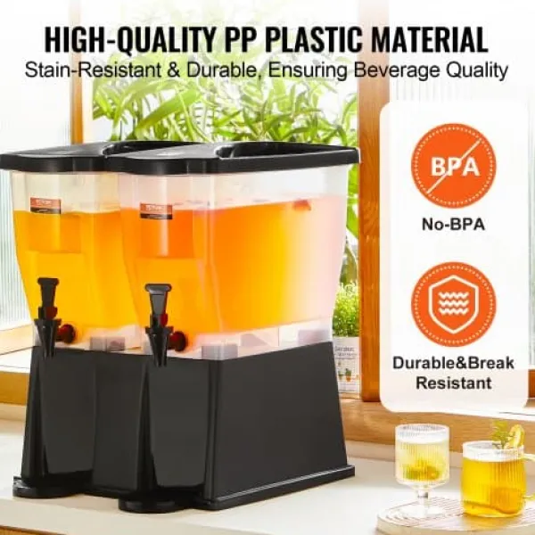 Dryckesdispenser, 45x41,5x53 cm, plast, med ställning och tappkran