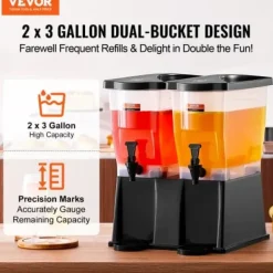 Dryckesdispenser, 45x41,5x53 cm, plast, med ställning och tappkran