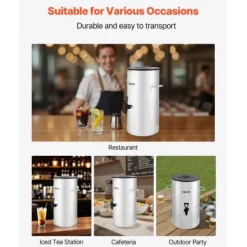 Dryckesautomater-Dryckesdispenser 34x37,5x51 cm rostfritt stål