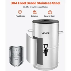 Dryckesautomater-Dryckesdispenser 34x37,5x51 cm rostfritt stål