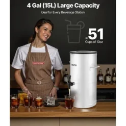 Dryckesautomater-Dryckesdispenser 34x37,5x51 cm rostfritt stål