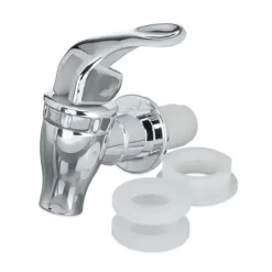 Dryckesautomater-Dryckesdispenser, 48x21x27 cm, Transparent, Silver