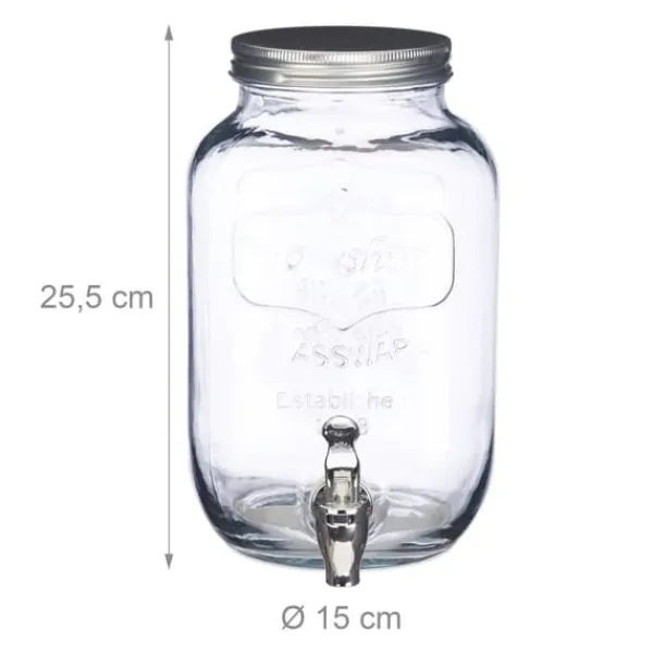 Dryckesdispenser, 25,5x15x15 cm, Transparent
