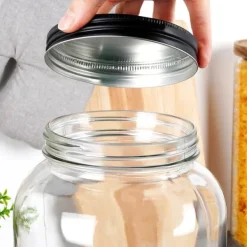 Dryckesautomater-Dryckesdispenserburk i glas med kran 3,2L