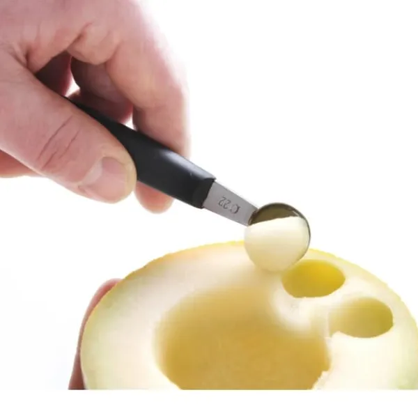 Dubbel dekorativ kniv för kulor i rostfritt stål - Hendi 856000