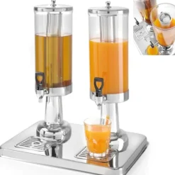 Dubbel dispenser för juicer, kylda drycker, 2 x 3L