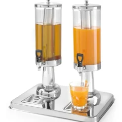 Dubbel dispenser för juicer, kylda drycker, 2 x 3L