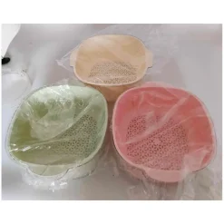 Durkslag & Silar-Dubbel durkslagsskål - För frukt, sallad och grönsaker