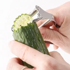 Dubbel stålskalare för frukt och grönsaker 11,5 cm