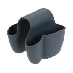 DUBBEL SVAMPHÅLLARE för diskho, grå med hål