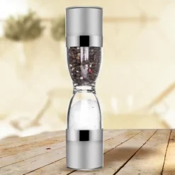 Dubbelsidig stålsalt- och pepparkvarn för att mala kryddor