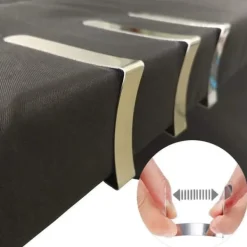 Dukclips & -Vikter-Dukhållare av rostfritt stål 8-pack