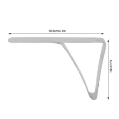 Dukclips & -Vikter-Dukklämmor i rostfritt stål - set med 4, halksäkra bordshållare, 10,5*7 cm