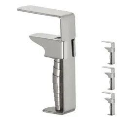 Dukclips & -Vikter-Dukklämmor, 8x4,5x1,7 cm, Silver