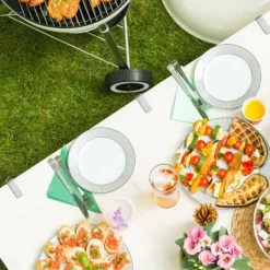 Dukclips & -Vikter-Dukklämmor, 8x4,5x1,7 cm, Silver