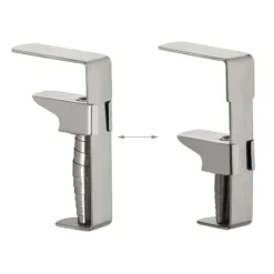 Dukclips & -Vikter-Dukklämmor, 8x4,5x1,7 cm, Silver