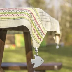 Dukclips & -Vikter-Duktyngder, Fiskdesign, 7.5x6x1 cm, Silver