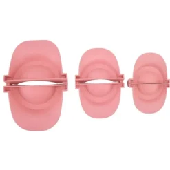 Köksformar-Dumpling Maker Set - 3 storlekar vetehalm Empanadas pressform för matlagning i kök (rosa)