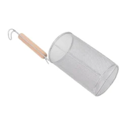 Durkslag & Silar-Dumpling Mesh Pasta Korg Rostfritt stål Fin Mesh Pasta Korg för Pasta Nudles Dumpling