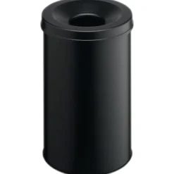 Soptunnor & Papperskorgar-Durable Safe 330601 Papperskorg 30 l (Ø x H) 315 mm x 492 mm Metall Svart 1 st
