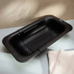 Durkslag & Silar-Durkslag | Lätt att rengöra | kök svart | 37x20 cm | 723780