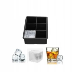 Isformar-ECARLA silikone isterningbakke til 6 store isterninger 5x5x5cm FNL02