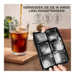 Isformar-ECARLA silikone isterningbakke til 6 store isterninger 5x5x5cm FNL02