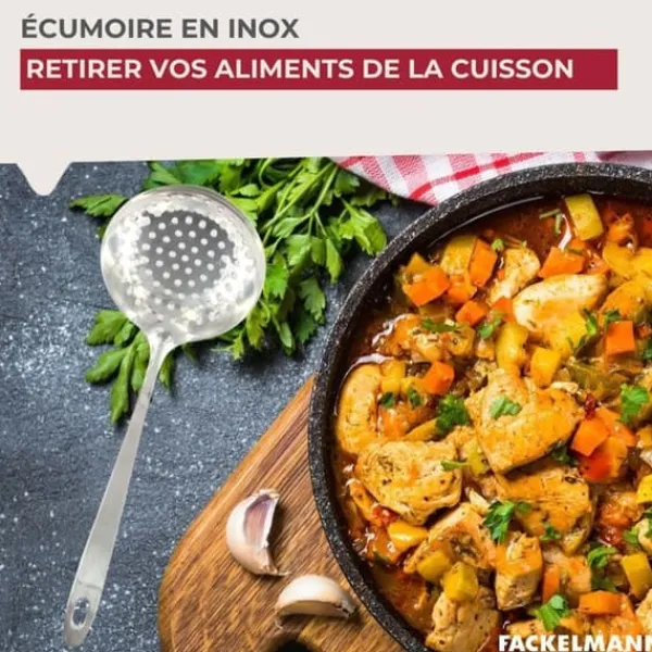 Hålslevar-Ecumoire inox 32 cm Fackelmann Oxford