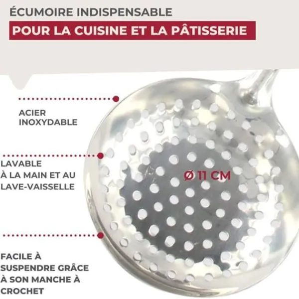 Hålslevar-Ecumoire inox 32 cm Fackelmann Oxford