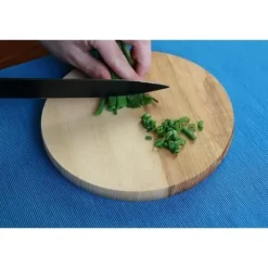 Skärbrädor-efo Skärbräda Rund i Trä - Rund Serveringsbricka - Liten Skärbräda — Storlek 20 cm