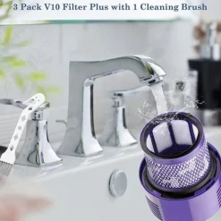 Dammsugartillbehör-Efterfilter för Dyson V10 dammsugare 3-pack