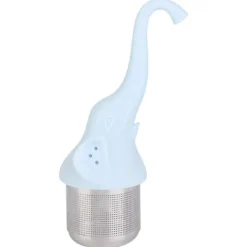 Elefantformad tesil Silikon tefilter Köksredskap för te (Blå)