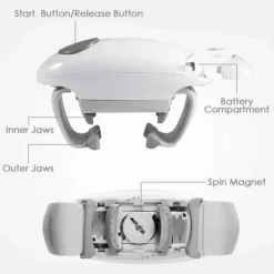 Elektrisk burköppnare - One Touch - Vit - Automatisk - För artrit - Modern design