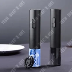 Elektrisk flasköppnare - TD® - Klassisk - Rostfritt stål - Svart - Multifunktionell