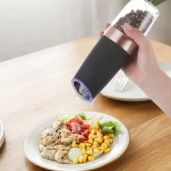 Elektrisk gravitationskvarn för salt eller peppar KINGHOFF KH-1724a