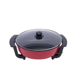 Elektrisk Gryta, 6L Kapacitet, Justerbara Temperaturinställningar,Röd