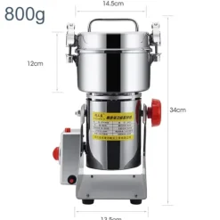 Matkvarnar-Elektrisk Kaffekvarn, 800g Kapacitet, Superfin Malning, 25000 rpm Hastighet,800g 220v EU-kontakt
