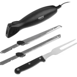Elektrisk kniv - CAMRY - CR 4513 - Rostfritt stål - 2 uppsättningar knivar - Förvaringslåda