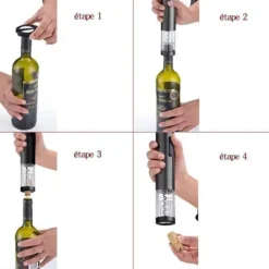 Elektrisk korkskrew - TD® - Modern - Uppladdningsbar - Svart - Öppna flaskor snabbt