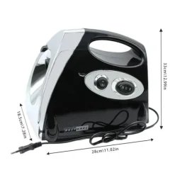 Elektrisk köttkvarn - Köttkvarn & korvstoppare - 800 W kopparmotor - 304 rostfritt stål - 220 V - EU-kontakt - 190 varv/min - Svart