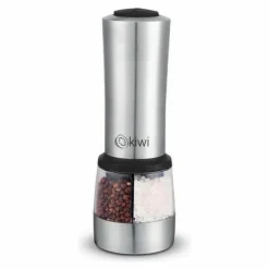 Kryddkvarnar-Elektrisk kvarn Kiwi 2 Fack Silvrig (6 antal)