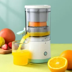 Elektrisk Mini Portabel Orange Frukt Juicer Extraktor Maskin 45W