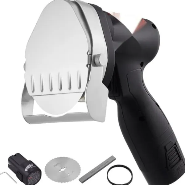 Elektriska Knivar-Elektrisk shawarmakniv, sladdlös, turkisk döner kebab köttskärare med 2 blad.