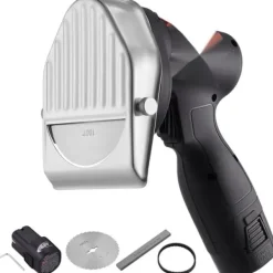 Elektriska Knivar-Elektrisk shawarmakniv, sladdlös köttskärare för turkisk döner kebab med 2 blad.