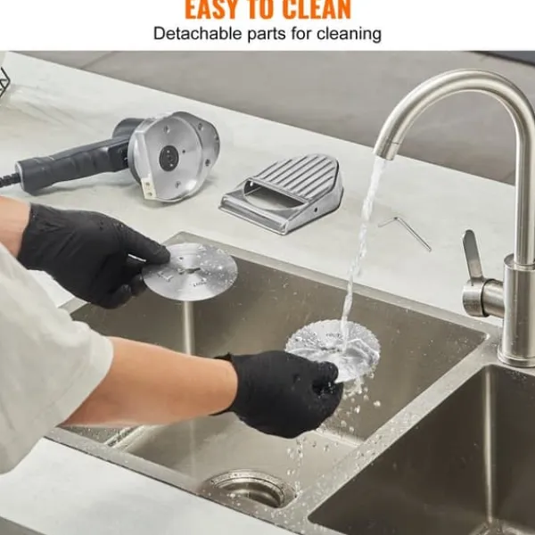 Elektriska Knivar-Elektrisk shawarmakniv, Turkisk döner kebab, köttgyroskärare med 2 blad - effektiv och praktisk!