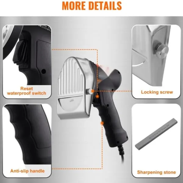 Elektriska Knivar-Elektrisk shawarmakniv, Turkisk döner kebab, köttgyroskärare med 2 blad - effektiv och praktisk!