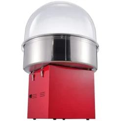 Maskiner För Spunnet Socker-Elektrisk sockervaddsmaskin 1000 W, kommersiell godismaskin med lock, rostfri skål, sockerskopa och förvaringslåda, perfekt för evenemang