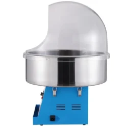 Maskiner För Spunnet Socker-Elektrisk sockervaddsmaskin 1000 W, kommersiell godismaskin med lock, rostfri skål och sockerskopa, perfekt för fest och evenemang