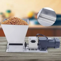 Matkvarnar-Elektrisk spannmålskvarn - Maltkross - 60 W - 75 rpm - 9 kg - 51×25×22 cm - För korn, vete, majs - Silver