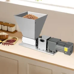 Matkvarnar-Elektrisk spannmålskvarn - Maltkross - 60 W - 75 rpm - 9 kg - 51×25×22 cm - För korn, vete, majs - Silver